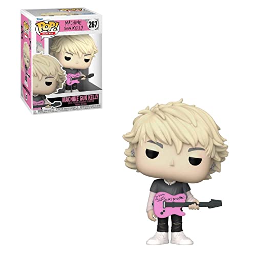 POP Machine [Gun] Kelly - Tickets to My Downfall Funko Rocks Vinyl Figure (Bundled with Compatible Box Protector Case), Multicolor, 3.75 inches