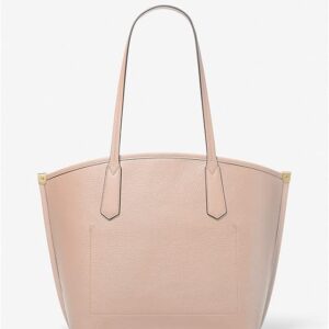 Michael Kors Jane Large Pebbled Leather Tote Bag (Soft Pink)