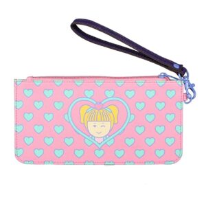 Polly Doll Series Themed Top Zip Women's Hand Purse Clutch Wallet multicolor