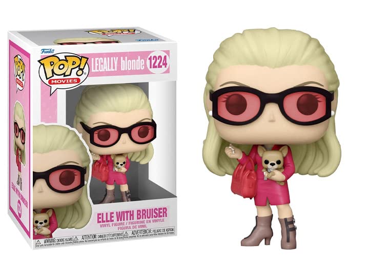 POP Legally Blonde - Elle Woods with Bruiser Funko Vinyl Figure (Bundled with Compatible Box Protector Case), Multicolor, 3.75 inches