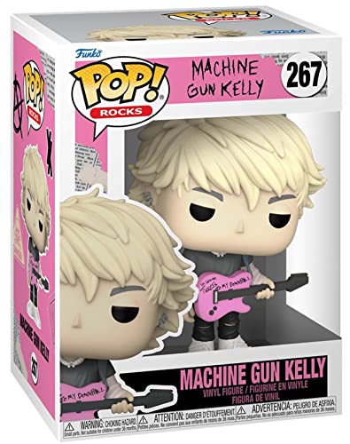 POP Machine [Gun] Kelly - Tickets to My Downfall Funko Rocks Vinyl Figure (Bundled with Compatible Box Protector Case), Multicolor, 3.75 inches