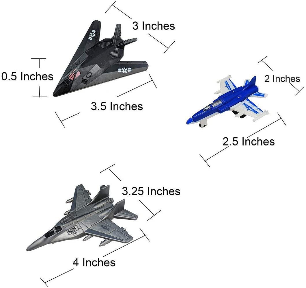 33 Inch Aircraft Carrier Toy with Soldiers Military Vehicles (18 Fighter Jets + 2 Destroyer Ship Combo)