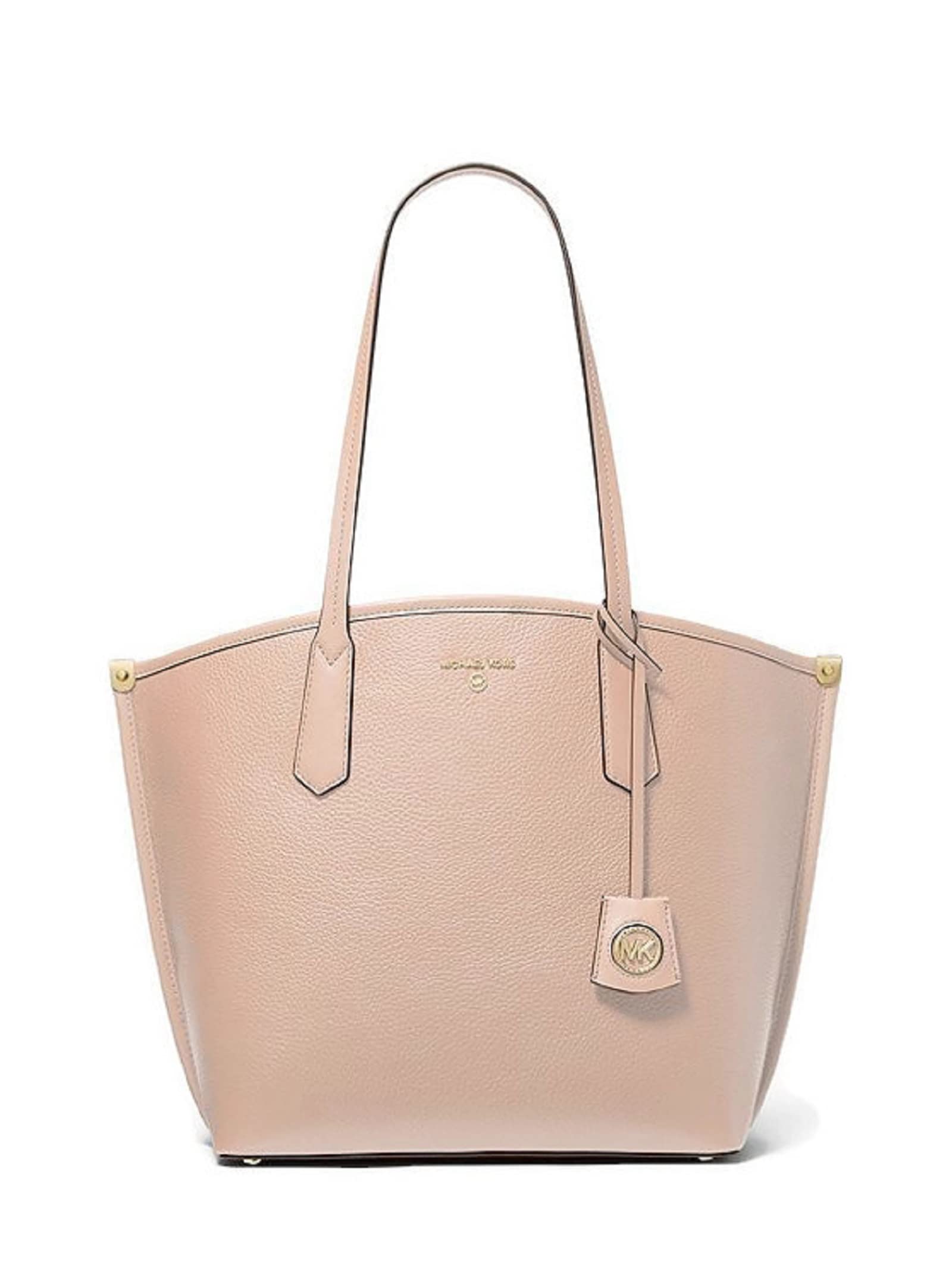 Michael Kors Jane Large Pebbled Leather Tote Bag (Soft Pink)