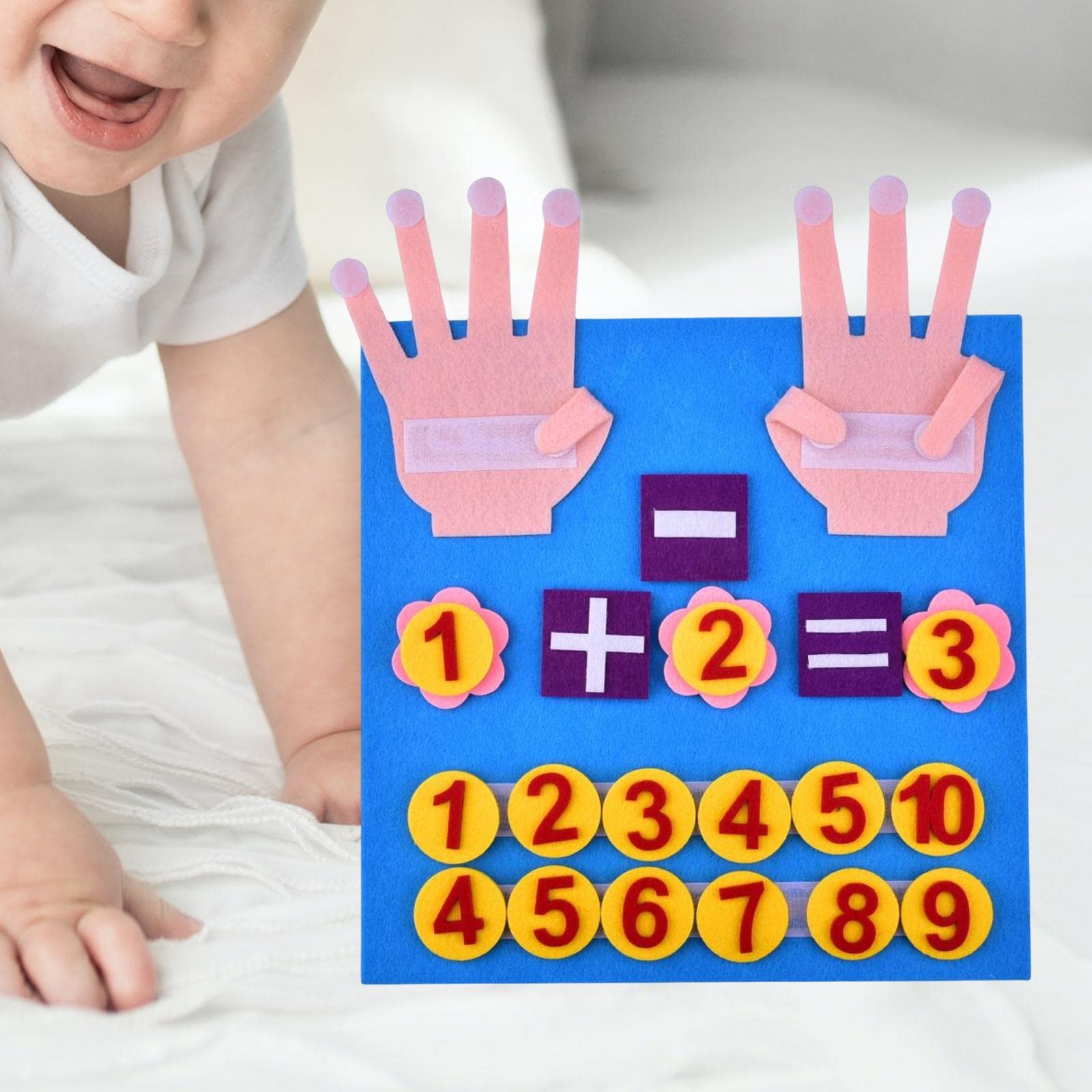 Menolana Counting Game Learning Activities Addition Subtraction Math Teaching Aids Numbers Matching Math Toys for Children Baby Boys Girls Toddlers