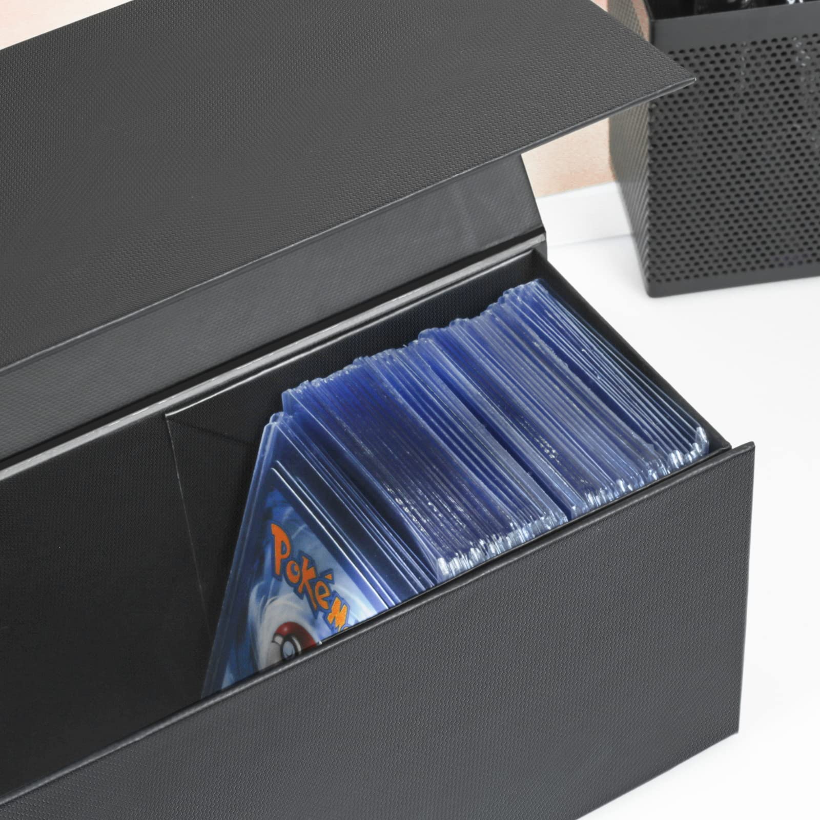 Vetical Trading Card Storage Box, Top loaders Storage Box, Trading Card Holder Top loader Hobby Box for 800+ Count Cards - 1 PACK