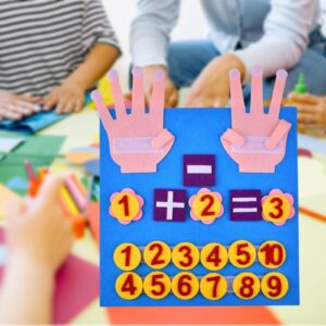 Menolana Counting Game Learning Activities Addition Subtraction Math Teaching Aids Numbers Matching Math Toys for Children Baby Boys Girls Toddlers