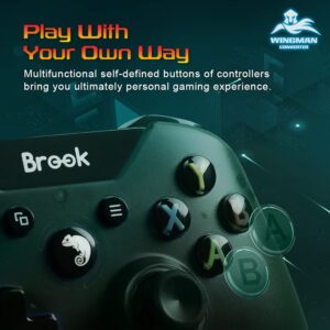 Brook Wingman PS2 Converter for X Box 360/X Box One/XSX|S/X Box Elite 1&2/PS5/PS4/PS3/Switch Pro Controller to PS2/PS/PS Classic