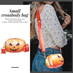 Jack O Lantern Crossbody Bag Girls Casual Halloween Pumpkin Crossbody Bag Jack O Lantern Crossbody Purse Coin Wallet Baby Girl Cute Shopping Shoulder Bag for Women Girls