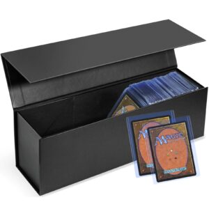 vetical trading card storage box, top loaders storage box, trading card holder top loader hobby box for 800+ count cards - 1 pack