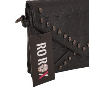 Ro Rox Sloane Crossbody Bag Skull Goth Punk Studded Gothic Handbag