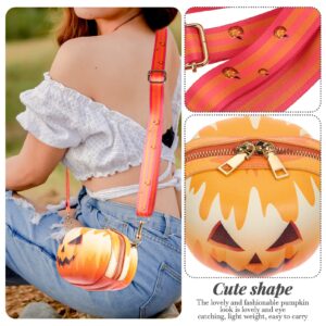 Jack O Lantern Crossbody Bag Girls Casual Halloween Pumpkin Crossbody Bag Jack O Lantern Crossbody Purse Coin Wallet Baby Girl Cute Shopping Shoulder Bag for Women Girls