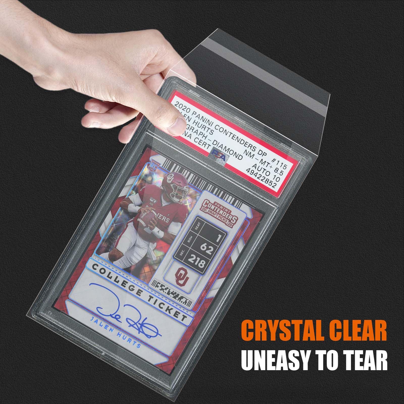 Sleeves for PSA Graded Slabs Ultra Protection for The Graded Card for Pro Collector (100Pack)