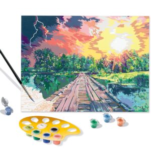 ravensburger creart magical light paint by numbers kit for adults - painting arts and crafts for ages 14 and up