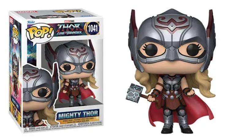 POP Thor: Love and Thunder - Mighty Thor [Jane Foster] Funko Vinyl Figure (Bundled with Compatible Box Protector Case), Multicolor, 3.75 inches