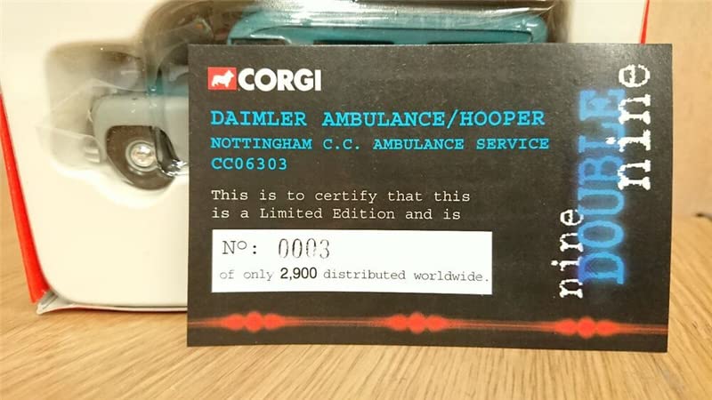 Corgi for Daimler Ambulance/Hooper Nottingham C.C. Ambulance Service Limited Edition 1:50 DIECAST Truck Pre-Built Model