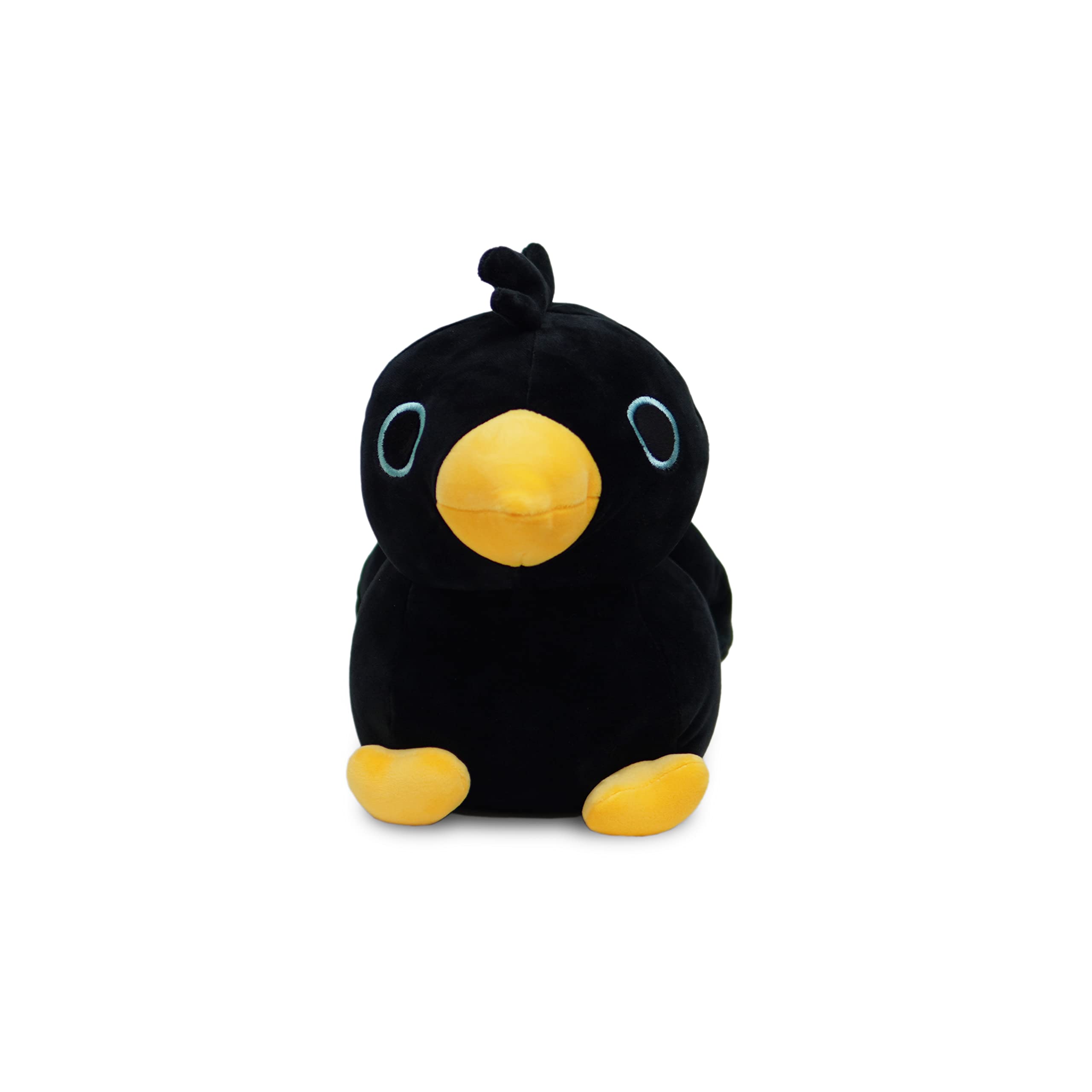 Avocatt Black Crow Plushie Toy - 10 Inches Stuffed Raven Animal Plush - Plushy and Squishy Crow with Soft Fabric and Stuffing - Cute Toy Gift for Boys and Girls