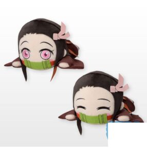 nesoberi (lay-down) demon slayer: kimetsu no yaiba sp plush nezuko kamado, multiple colors