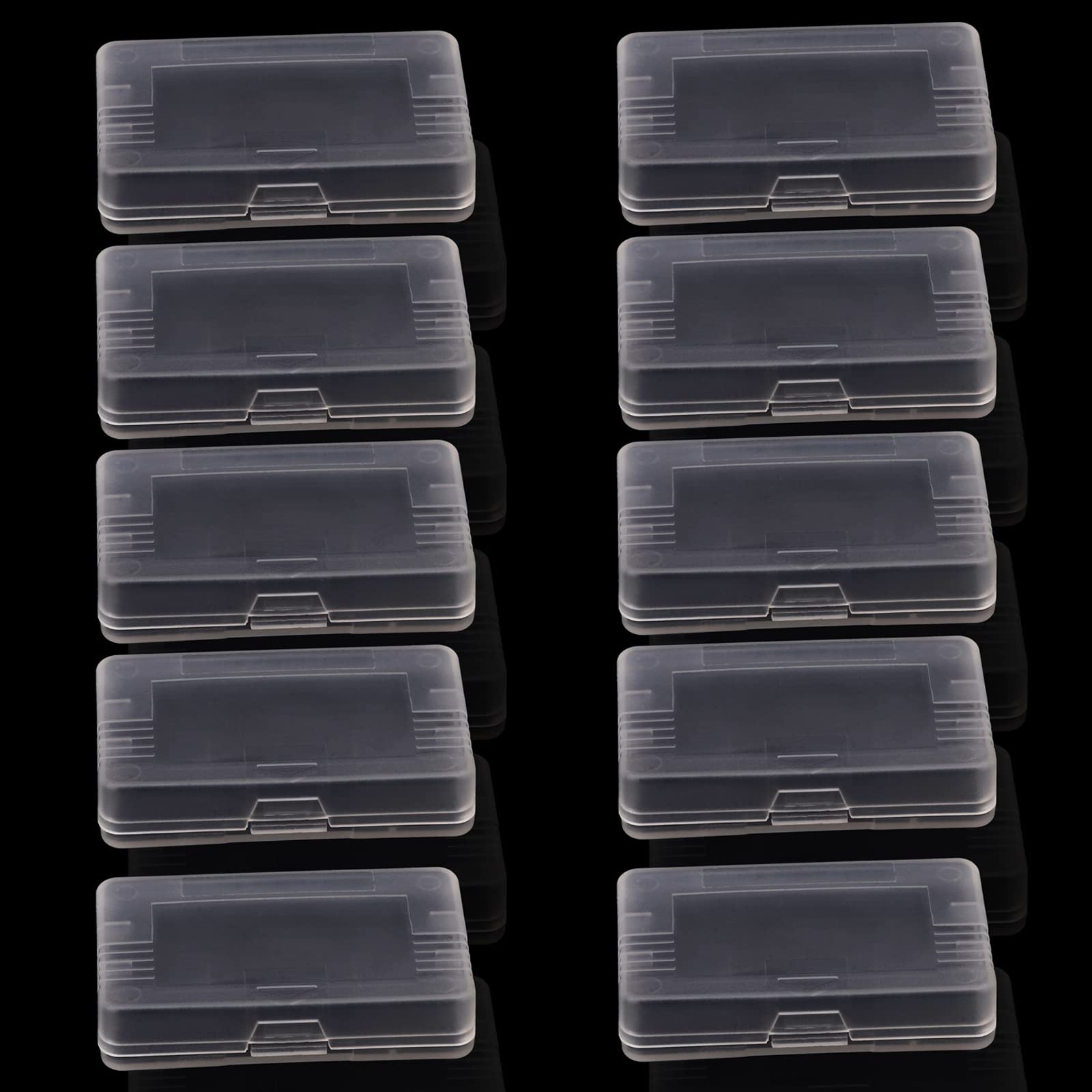 10Pcs Clear GBA Game Card Cartridge Case Protective Storage Box Case Cover for Nintendo Game Boy Advance GBA