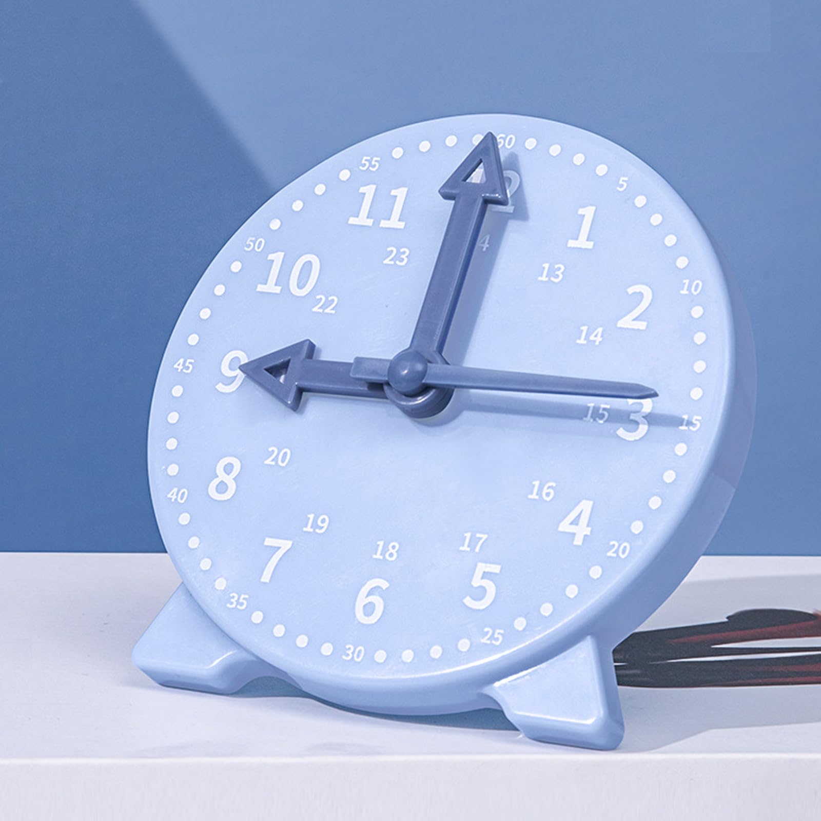 Time Teaching Clock Model,Learn How to Tell Time Clock with 3 Clock Hands,Develops Time Education Educational Clocks for Kids for School Students