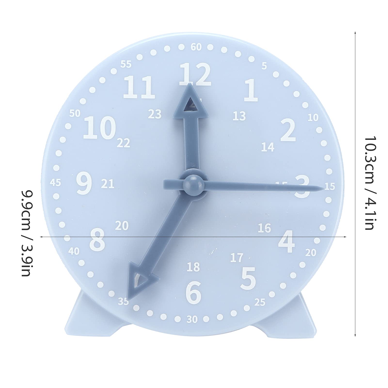 Time Teaching Clock Model,Learn How to Tell Time Clock with 3 Clock Hands,Develops Time Education Educational Clocks for Kids for School Students