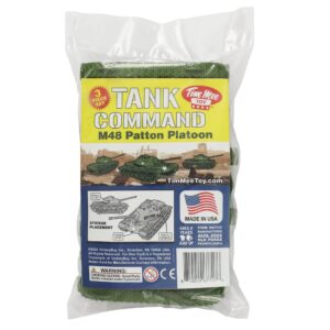 TimMee Toy Tanks for Plastic Army Men - OD Green WW2 3pc - Made in USA