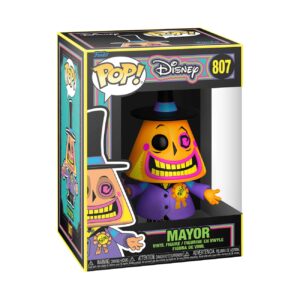 POP Disney: The Nightmare Before Christmas - Mayor (Blacklight) Funko Vinyl Figure (Bundled with Compatible Box Protector Case) Multicolored 3.75 inches