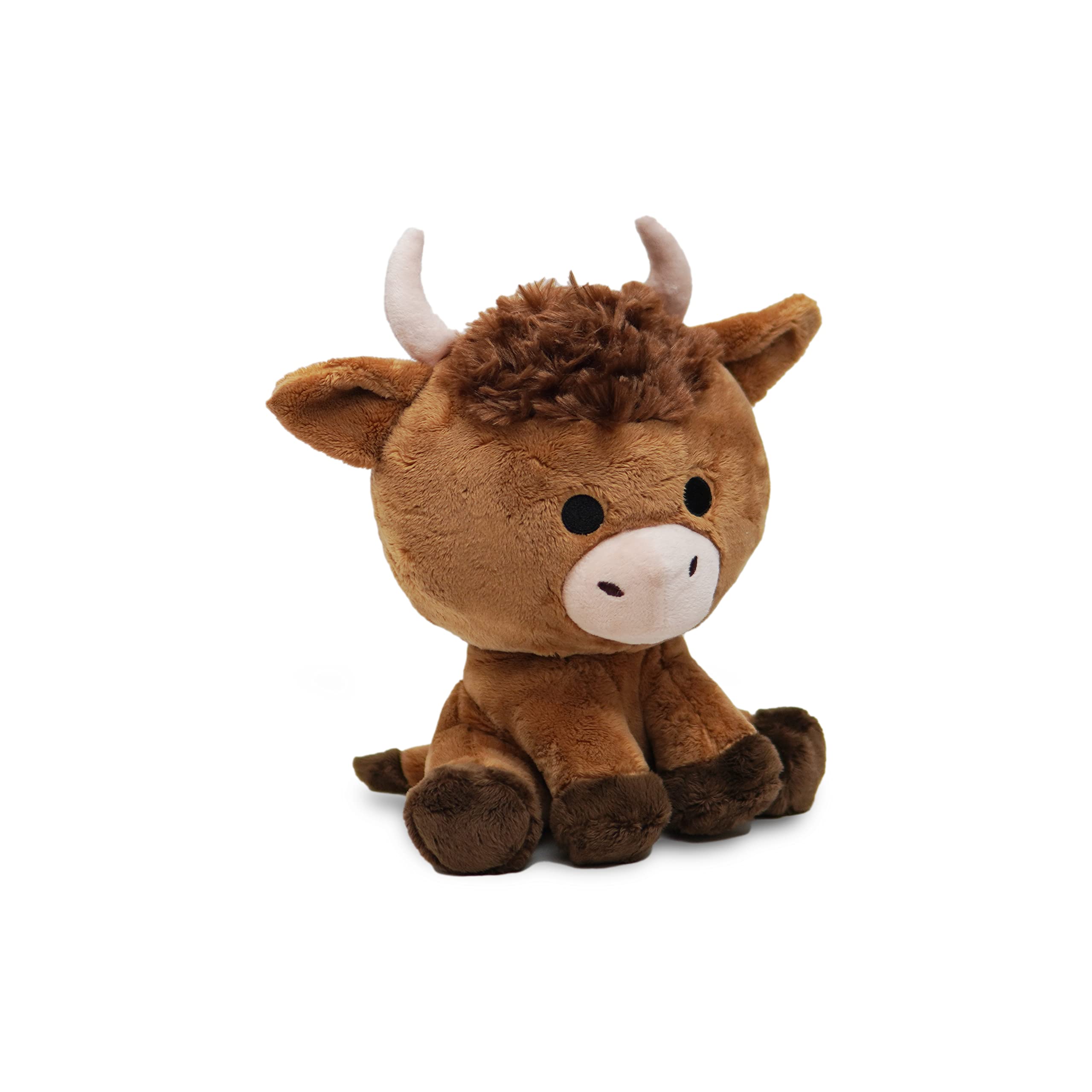 Avocatt Highland Cow Plushie Toy - 10 Inches Stuffed Animal Plush - Plushy and Squishy Animal with Soft Fabric and Stuffing - Cute Toy Gift for Boys and Girls