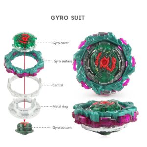 MAGICGYRO Spinning Top Toys - Bey Burst Starter Booster Battling Toys Gaming Tops Gyro Brust Toy (B-198)