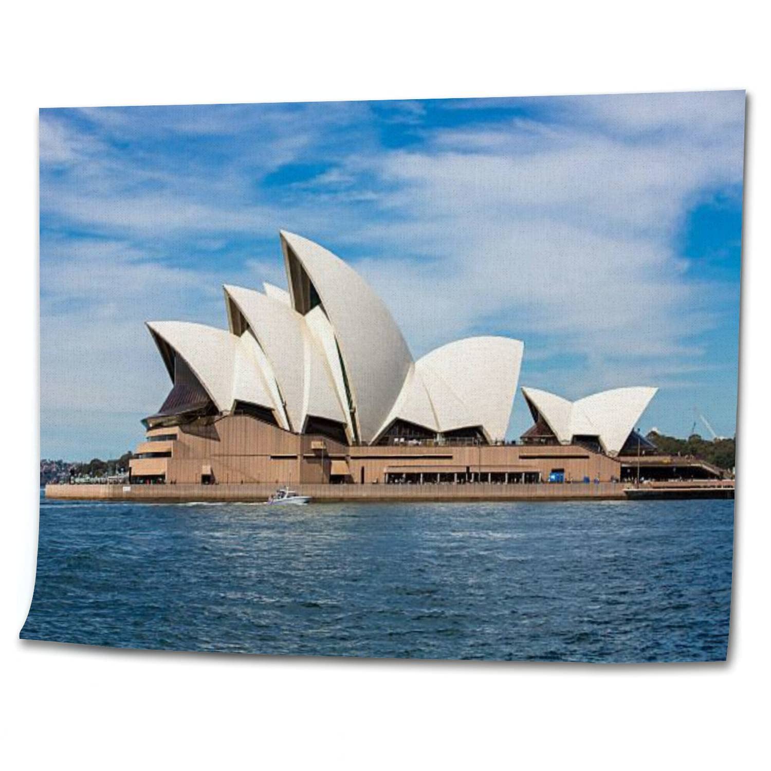 OEPWQIWEPZ Sydney Opera House DIY Digital Oil Painting Set Acrylic Oil Painting Arts Craft Paint by Number Kits for Adult Kids Beginner Children Wall Decor