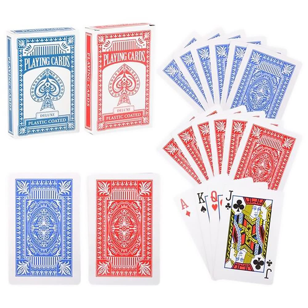 The Dreidel Company Playing Cards Deck, 2.25 Inch x 3.5 Inch (24-Pack)