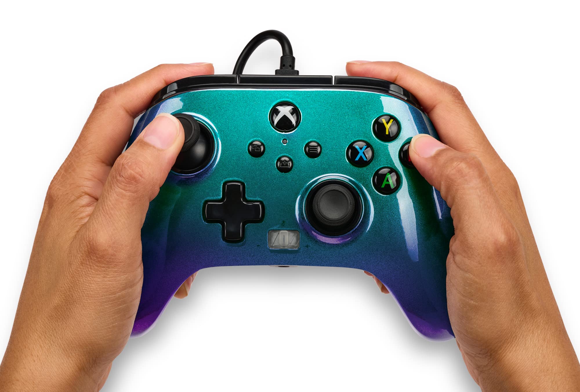 PowerA Enhanced Wired Controller for Xbox Series X|S - Aurora Borealis, gamepad, video game /gaming controller