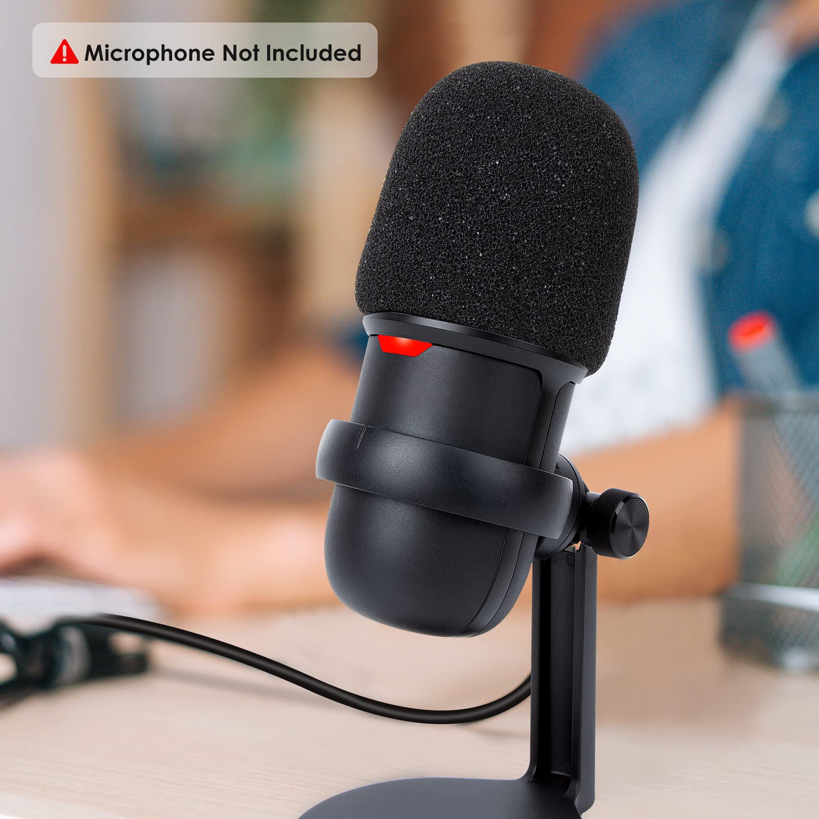 YOUSHARES SoloCast Microphone Windscreen - Professional Foam Mic Covers Mic Windscreen Compatible with HyperX SoloCast Mic for Filter Ambient and Breathing Winds