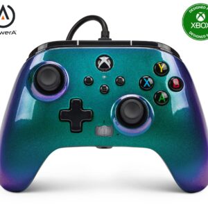 PowerA Enhanced Wired Controller for Xbox Series X|S - Aurora Borealis, gamepad, video game /gaming controller