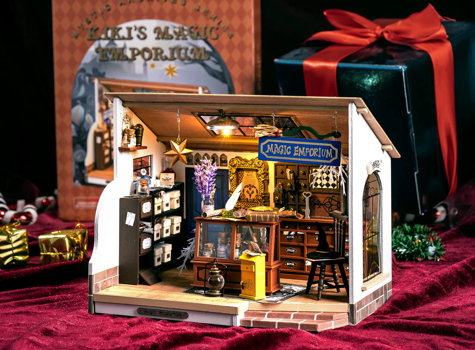 Rolife DIY Miniature Dollhouse Room Kit - Magic Potion Store Diorama Kit DIY Crafts Hobbies for Women/Men Gifts for Teens Adults Home Decor