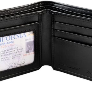 Miramax, LLC Officially Licensed Black/Blue Embroidered Bad Mother Leather Wallet