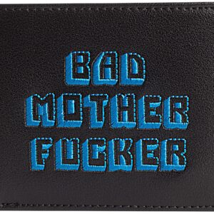 Miramax, LLC Officially Licensed Black/Blue Embroidered Bad Mother Leather Wallet