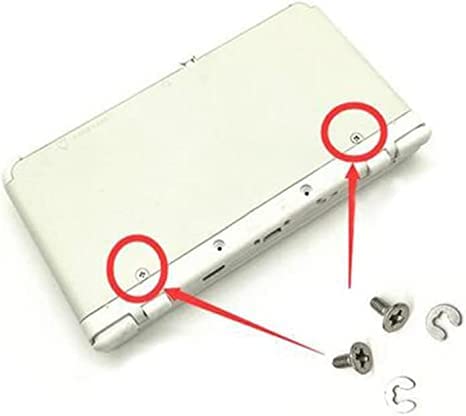 JMXLDS Replacement Parts Battery Back Cover Screws Bolt Washer for New 3DS New 3DS XL LL Console