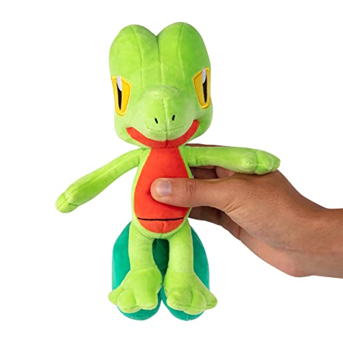 Pokémon 8" Treecko Plush - Officially Licensed - Quality Soft Stuffed Animal Toy Figure - Ruby & Sapphire Starter - Great Gift for Kids, Boys, Girls & Pokemon Fans