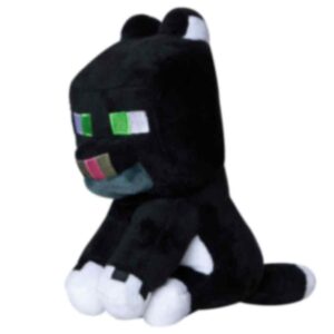 ZEKLZD Cat Plush,Game Plush Toys,7.3"/18.5cm Black Cat Stuffed Plush Doll Toys, Plush for Christmas New Year Birthday Gift (A)