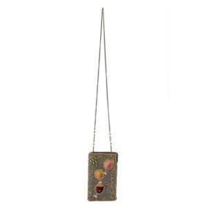 Mary Frances Wine Pairing Beaded Crossbody Phone Bag, Multi