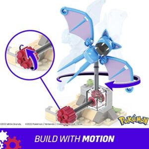 Mega Pokémon Building Toys Set, Zubat’s Midnight Flight with 61 Pieces, 1 Poseable Character, 5 Inches Tall, for Kids