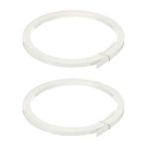 meccanixity plastic binding purfling strip 1650x7x1.5mm guitar binding edge trim for acoustic classical guitar white 2 pack