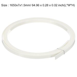 MECCANIXITY Plastic Binding Purfling Strip 1650x7x1.5mm Guitar Binding Edge Trim for Acoustic Classical Guitar White 2 Pack