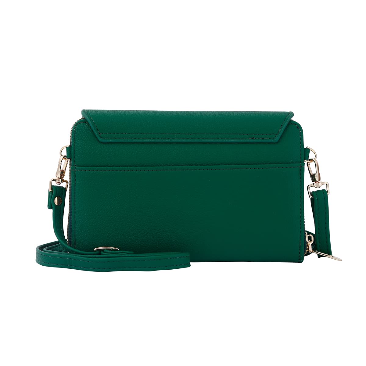 EVVE Small Crossbody Shoulder Bag For Women, Cell Phone Wallet Purse with Multiple Card Slots | Kelly Green