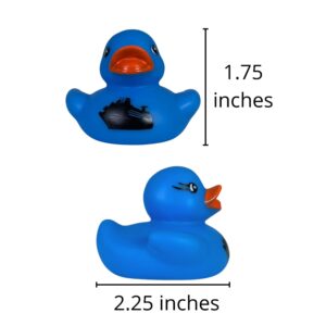 Cruise Ship Cruising Ducks Rubber Duck | Bulk 20 Pack | Rubber Ducky 2.25 inches Wide and 1.75 inches Tall | Use with Cruising Duck Tags | Carnival Blue with Ship