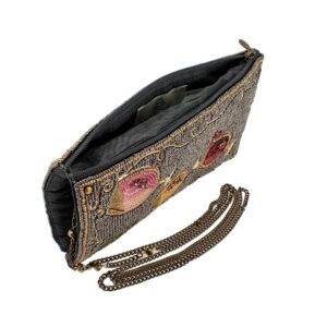 Mary Frances Wine Pairing Beaded Crossbody Phone Bag, Multi