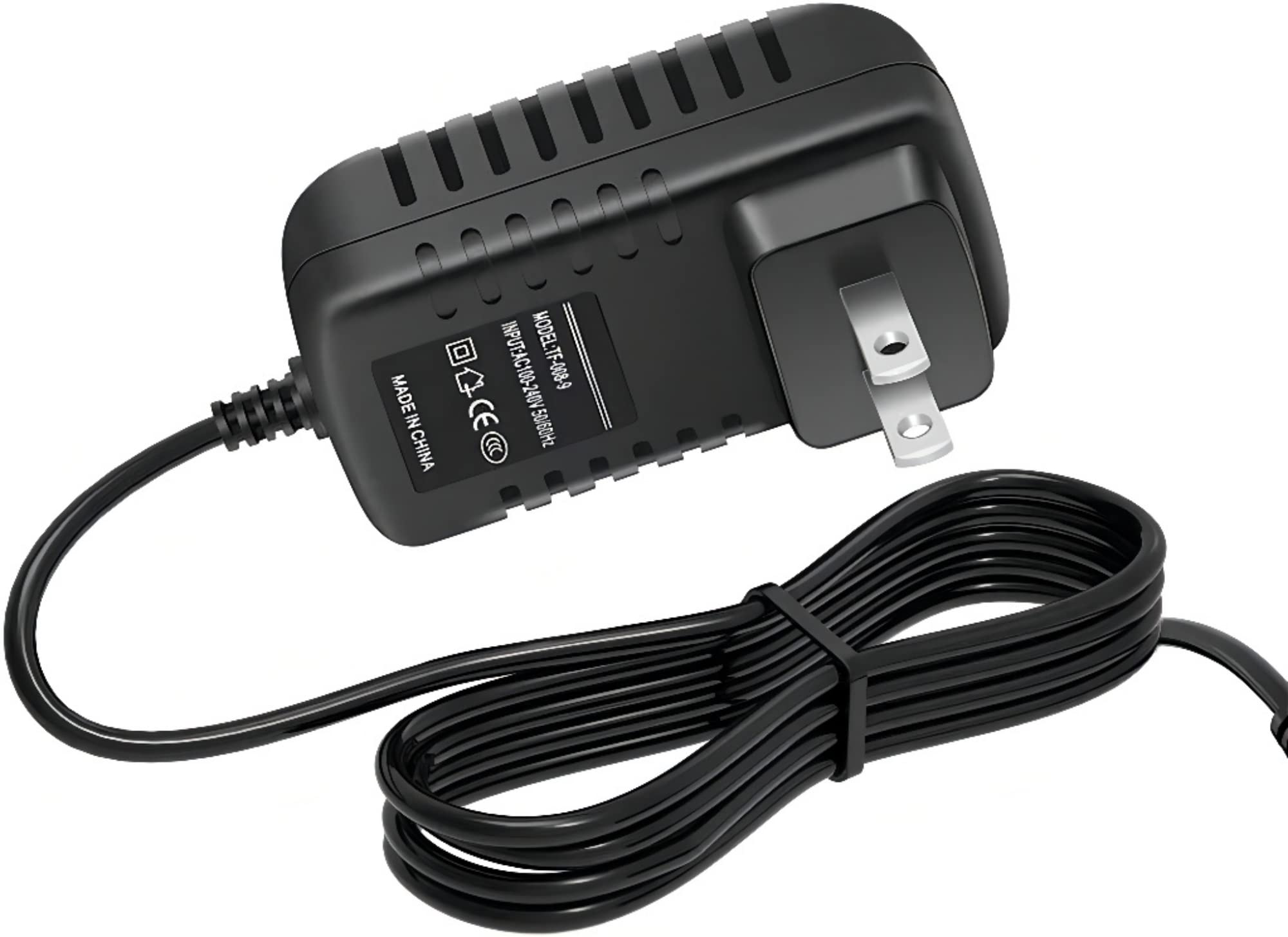 BestCH AC Adapter Charger Power Cord for AtGames Sega Genesis Flashback 85 Built-in Games - Black FB3680