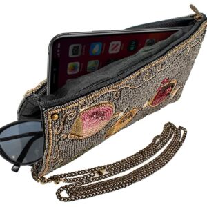 Mary Frances Wine Pairing Beaded Crossbody Phone Bag, Multi