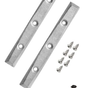 Teak Tuning Gem Edition Board Rails, Metal Alloy - Set of 2 Fingerboard Rails with 7 Screws - Tool Included - Designed & Made in The USA