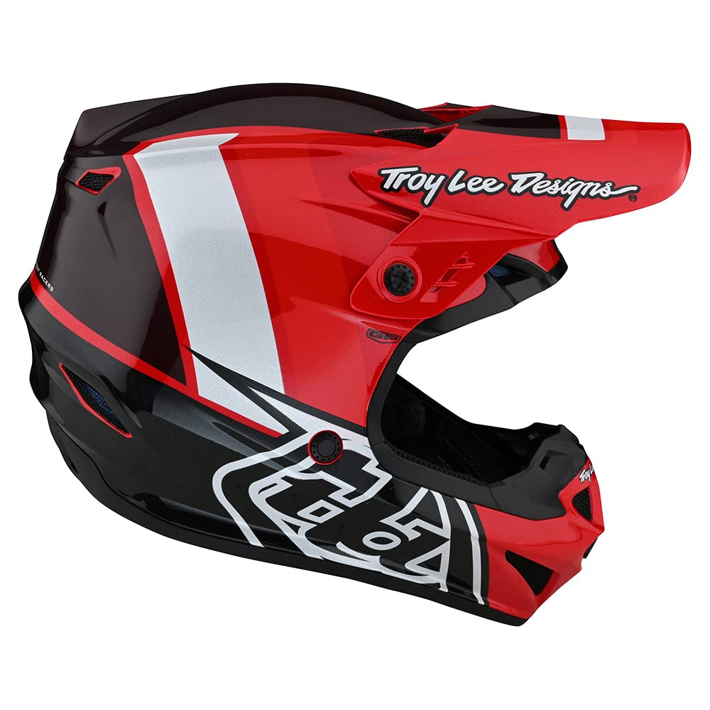 Troy Lee Designs GP Mono Youth Motocross Helmet- Full Face Offroad Motocross Motorcycle Dirt Bike ATV Powersports Dual Sport Racing Helmet - Boys Girls Kids (Red, MD)